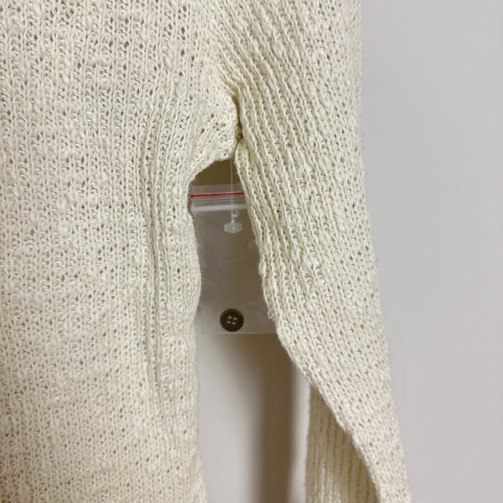 FREE PEOPLE It's On Rib Cardigan in Ivory Size Medium - Picture 5 of 8